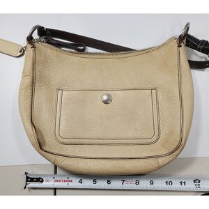 Coach Chelsea Vintage Cream Pebbled Leather Hobo Bag Authentic shoulder Bag